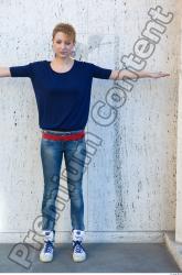 Whole Body Woman T poses White Casual Average